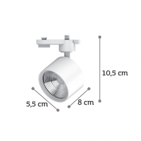 InLight Σποτ Ράγας Λευκό (T00501-WH)