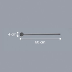 InLight Επιτοίχιο φωτιστικό από μαύρο μέταλλο (43014-BL)