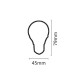 InLight E27 LED G45 8watt 6500K Ψυχρό Λευκό (7.27.08.12.3)