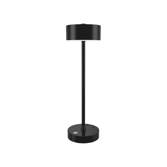 InLight Crater Rechargeable Table Lamp Black CCT TOUCH (80100110)