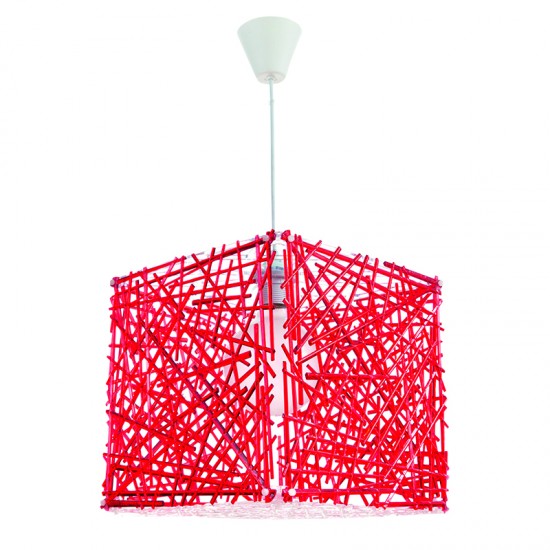 InLight Κρεμαστό φωτιστικό από κόκκινο plexiglass (4339-Κόκκινο)