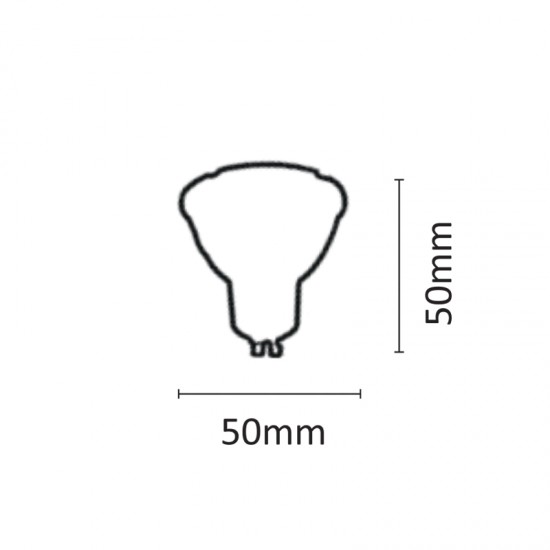 GU10 LED 5,5watt 3000K Θερμό Λευκό (7.10.05.09.1)