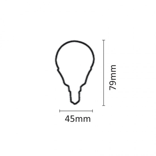  E14 LED G45 7watt 4000K Φυσικό Λευκό (7.14.07.14.2)