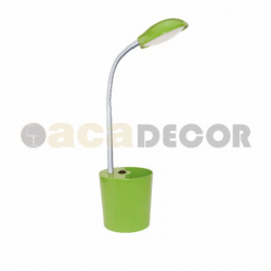 LED Φ/Σ ΓΡΑΦΕΙΟΥ 5W 4000Κ ΜΟΛΥΒΟΘΗΚΗ ΠΡΑΣΙΝΟ 230V Φ11ΧΗ49CM HULLEN