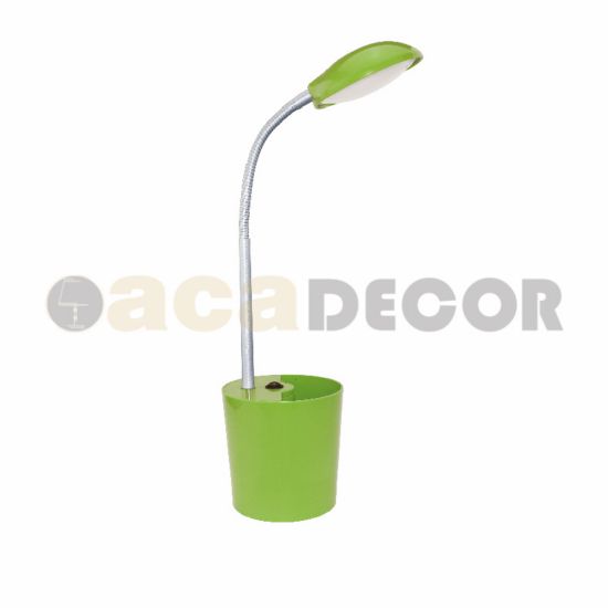 LED Φ/Σ ΓΡΑΦΕΙΟΥ 5W 4000Κ ΜΟΛΥΒΟΘΗΚΗ ΠΡΑΣΙΝΟ 230V Φ11ΧΗ49CM HULLEN
