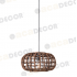^ΚΡΕΜΑΣΤΟ Φ/Σ 1ΧΕ27 ΞΥΛΟ & ΜΑΥΡΟ ΜΕΤΑΛΛΟ Φ39ΧΗ120CM ZULU