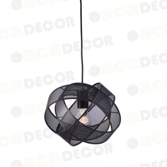 ^ΚΡΕΜΑΣΤΟ Φ/Σ 1ΧΕ27 ΜΑΥΡΟ ΜΕΤΑΛΛΟ D30XH120CM VITRUVIUS ^ΚΡΕΜΑΣΤΟ Φ/Σ 1ΧΕ27 ΜΑΥΡΟ ΜΕΤΑΛΛΟ D30XH120CM VITRUVIUS