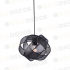 ^ΚΡΕΜΑΣΤΟ Φ/Σ 1ΧΕ27 ΜΑΥΡΟ ΜΕΤΑΛΛΟ D30XH120CM VITRUVIUS