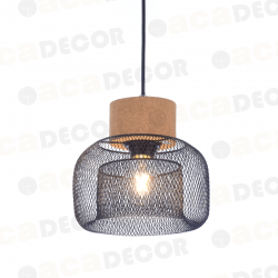 ^ΚΡΕΜΑΣΤΟ Φ/Σ 1ΧΕ27 ΦΕΛΛΟΣ+ΜΑΥΡΟ ΜΕΤΑΛΛΟ D22XH120CM MARACU