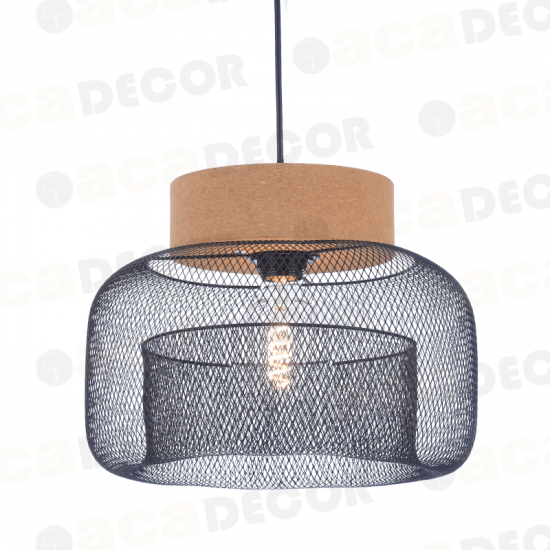 ^ΚΡΕΜΑΣΤΟ Φ/Σ 1ΧΕ27 ΦΕΛΛΟΣ+ΜΑΥΡΟ ΜΕΤΑΛΛΟ D34XH120CM MARACU ^ΚΡΕΜΑΣΤΟ Φ/Σ 1ΧΕ27 ΦΕΛΛΟΣ+ΜΑΥΡΟ ΜΕΤΑΛΛΟ D34XH120CM MARACU