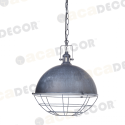 ^ΚΡΕΜΑΣΤΟ Φ/Σ 1ΧΕ27 ΜΕΤΑΛΛΙΚΟ ΓΚΡΙ Φ35ΧΗ120CM HAMMER