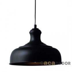 NETTO ΚΑΜΠΑΝΑ ΜΕΤΑΛΛΙΚΗ ΜΑΥΡΗ Φ28CM 1ΧE27