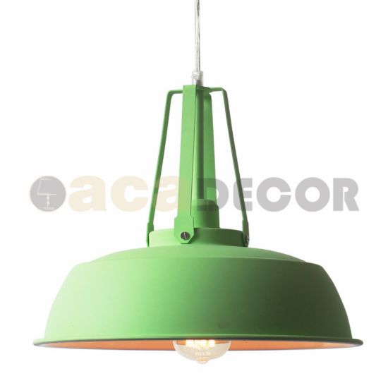 ΜΕΤΑΛΛΙΚΗ ΚΑΜΠΑΝΑ 1ΧΕ27 ΠΡΑΣΙΝΗ Φ35χΗ28cm ORLEANS ΜΕΤΑΛΛΙΚΗ ΚΑΜΠΑΝΑ 1ΧΕ27 ΠΡΑΣΙΝΗ Φ35χΗ28cm ORLEANS