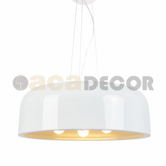 ΚΡΕΜΑΣΤΟ Φ/Σ 3XE27 ΜΕΤΑΛΛΙΚΟ ΛΕΥΚΟ Φ48cm SALON ΚΡΕΜΑΣΤΟ Φ/Σ 3XE27 ΜΕΤΑΛΛΙΚΟ ΛΕΥΚΟ Φ48cm SALON