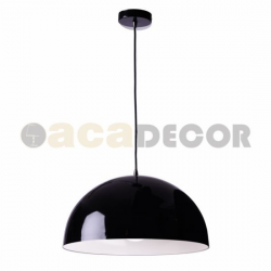 ΚΡΕΜΑΣΤΟ Φ/Σ 1XE27 ΜΕΤΑΛΛΙΚΟ ΜΑΥΡΟ Φ40cm MELINA