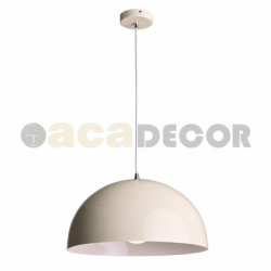 ΚΡΕΜΑΣΤΟ Φ/Σ 1XE27 ΜΕΤΑΛΛΙΚΟ ΚΡΕΜ Φ40cm MELINA