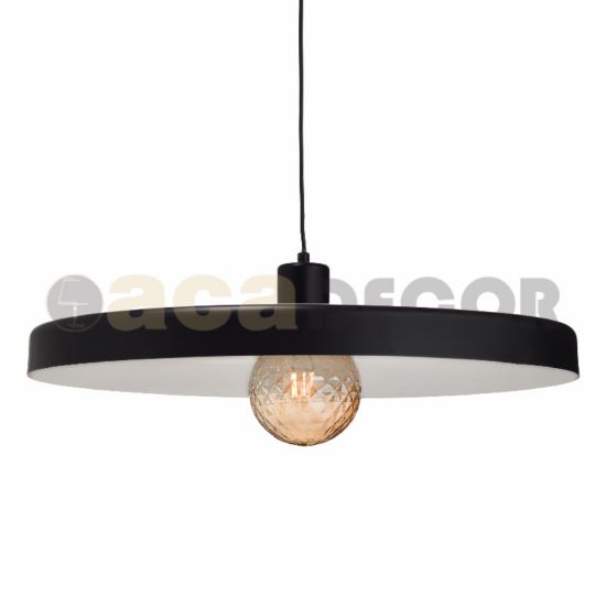 ΚΡΕΜΑΣΤΟ Φ/Σ 1ΧΕ27 ΜΕΤΑΛΛΙΚΟ ΜΑΥΡΟ Φ60ΧΗ120CM DOMENICA ΚΡΕΜΑΣΤΟ Φ/Σ 1ΧΕ27 ΜΕΤΑΛΛΙΚΟ ΜΑΥΡΟ Φ60ΧΗ120CM DOMENICA
