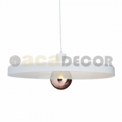 ΚΡΕΜΑΣΤΟ Φ/Σ 1ΧΕ27 ΜΕΤΑΛΛΙΚΟ ΛΕΥΚΟ Φ60ΧΗ120CM DOMENICA
