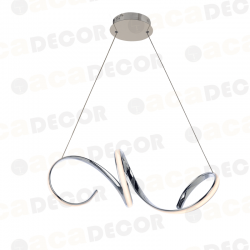 ^ΚΡΕΜΑΣΤΟ Φ/Σ LED 40W 3000K 2400LM ΧΡΩΜΙΟ ΑΛΟΥΜΙΝΙΟ 64X22ΧΗ120CM CLEO