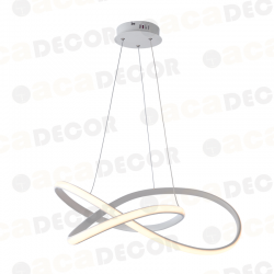 ^ΚΡΕΜΑΣΤΟ Φ/Σ LED 48W 3000K 2880LM ΛΕΥΚΟ ΑΛΟΥΜΙΝΙΟ 48Χ44XΗ120CM GORDIUS