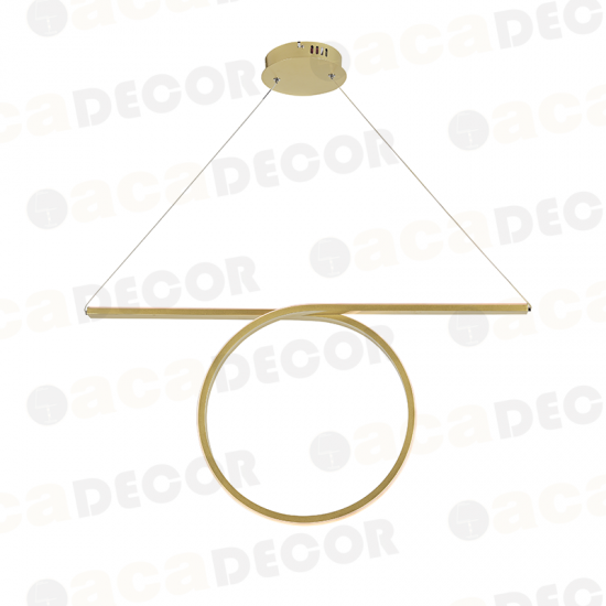 ^ΚΡΕΜΑΣΤΟ Φ/Σ LED 43W 3000K 2580LM ΟΡΕΙΧΑΛΚΟ ΑΛΟΥΜΙΝΙΟ 88Χ17ΧΗ120CM ZERO