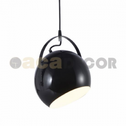 ΚΡΕΜΑΣΤΟ Φ/Σ 1ΧΕ27 ΜΕΤΑΛΛΙΚΟ ΜΑΥΡΟ Φ20X120CM AKANES