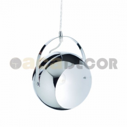 ΚΡΕΜΑΣΤΟ Φ/Σ 1ΧΕ27 ΜΕΤΑΛΛΙΚΟ ΧΡΩΜΙΟ Φ20X120CM AKANES