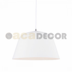 ΚΡΕΜΑΣΤΟ Φ/Σ 1ΧΕ27 ΜΕΤΑΛΛΙΚΟ ΛΕΥΚΟ Φ40ΧΗ120CM PALLADA