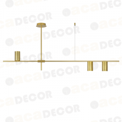 ^ΟΡΟΦΗΣ Φ/Σ 3ΧGU10 ΧΡΥΣΟ ΜΕΤΑΛΛΙΚΟ 130Χ12ΧΗ53CM ARISTO