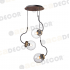 ΚΡΕΜΑΣΤΟ Φ/Σ 3ΧΕ27 ΓΥΑΛΙ+ΜΕΤΑΛΛΟ+MDF Φ35ΧΗ100CM PUEBLOS
