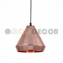 NETTO ΚΡΕΜΑΣΤΟ 1ΧΕ27 ΓΥΑΛΙ ΧΑΛΚΙΝΟ Φ22ΧΗ125CM