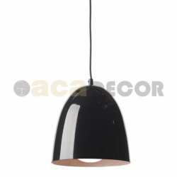 ΜΕΤΑΛΛΙΚΗ ΚΑΜΠΑΝΑ 1XE27 ΜΑΥΡΗ Φ22χΗ23cm OTHELLO