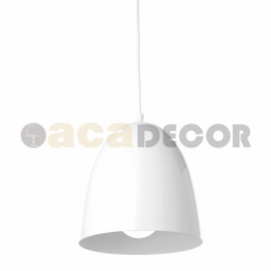 ΜΕΤΑΛΛΙΚΗ ΚΑΜΠΑΝΑ 1XE27 ΛΕΥΚΗ Φ22χΗ23cm OTHELLO