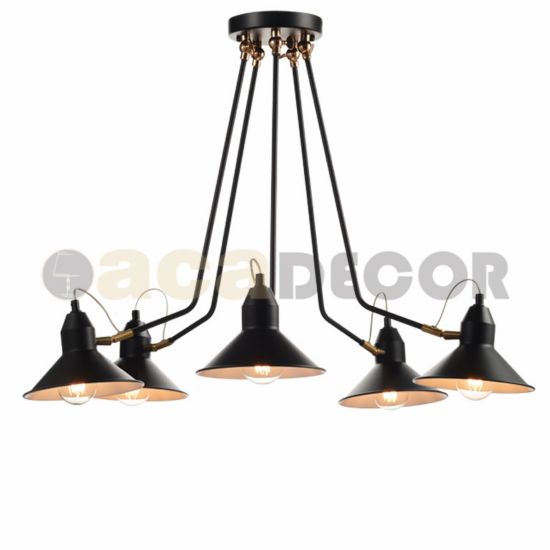 NETTO ΟΡΟΦΗΣ Φ/Σ 5ΧΕ27 ΜΑΥΡΟ ΜΕΤΑΛΛΙΚΟ Φ69ΧΗ60CM NETTO ΟΡΟΦΗΣ Φ/Σ 5ΧΕ27 ΜΑΥΡΟ ΜΕΤΑΛΛΙΚΟ Φ69ΧΗ60CM