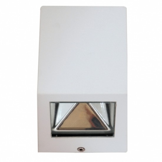 WLC 8107 WH ΑΠΛ.UP/DOWN ΤΕΤΡ.LED 2*5W ΛΕΥΚΗ