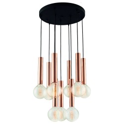 SPC 6445-9 COΚΡΕΜΑΣΤΟ ΠΟΛΥΦΩΤΟ  ARlight ΕXCLUSIVE COLLECTION ME ΣΩΛΗΝΕΣ ΧΑΛΚΙΝΟΥΣ