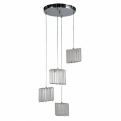 PDC 629/4 4/Φ 48W-LED ΡΟΖΕΤΑ ΚΡΥΣΤΑΛΛΑ