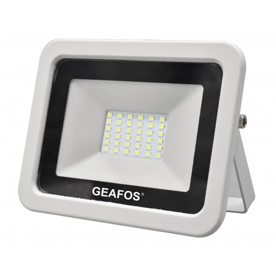 Προβολέας LED 30W SMD 3000K Slim Λευκός Προβολέας LED 30W SMD 3000K Slim Λευκός