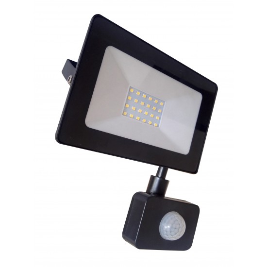 Προβολέας LED 30W with sensor SMD 6400K Slim Προβολέας LED 30W with sensor SMD 6400K Slim