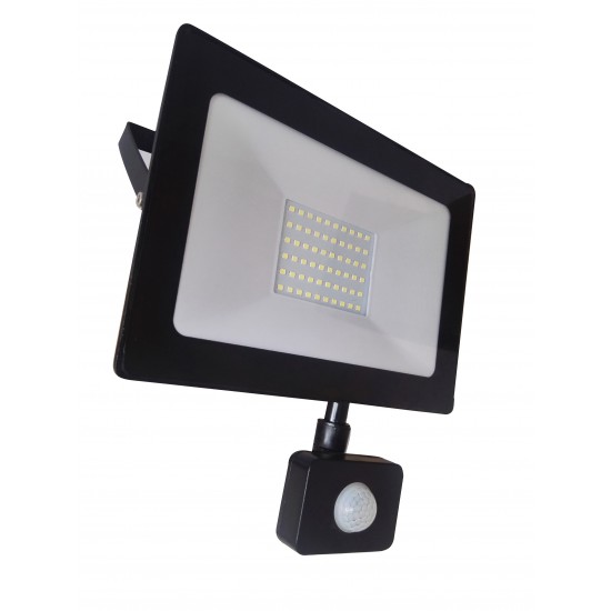 Προβολέας LED 50W with sensor SMD 6400K Slim Προβολέας LED 50W with sensor SMD 6400K Slim