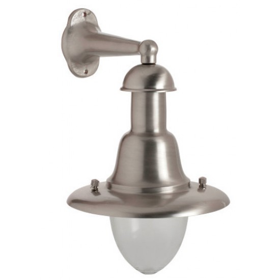Απλίκα πυροφάνι DOWN E27 IP53 Χρώμιο Ματ