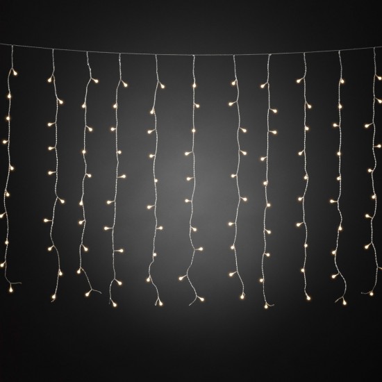 Κουρτίνα LED 100L 1x1,5m + με πρόγραμμα  βροχής Θερμό