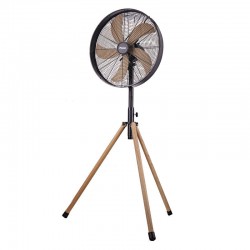 Ανεμιστήρας Ορθοστάτης PRSF-80580 Primo 18'' 45εκ. Μεταλλικός Με Ξύλινο Τρίποδο Μαύρος