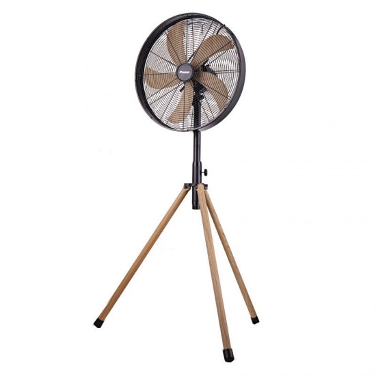 Ανεμιστήρας Ορθοστάτης PRSF-80580 Primo 18'' 45εκ. Μεταλλικός Με Ξύλινο Τρίποδο Μαύρος