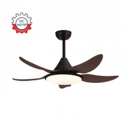 Ανεμιστήρας Οροφής PRCF-80429 Primo DC 48'' 120εκ. Με Τηλεχειριστήριο 1Φως 5Φτερά Καφέ
