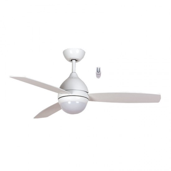Ανεμιστήρας Οροφής PRCF-80520 Primo 48'' 120εκ. Με τηλεχειριστήριο 1 Φως LED 3Φτερά Λευκός Ανεμιστήρας Οροφής PRCF-80520 Primo 48'' 120εκ. Με τηλεχειριστήριο 1 Φως LED 3Φτερά Λευκός